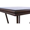 ΤΡΑΠΕΖΙ ΑΛΟΥΜΙΝΙΟΥ HARLOW 70X70X76Υ ΜΕ ΟΨΗ BAMBOO HM5568.03 ΚΑΦΕ ΜΕ ΓΥΑΛΙ
