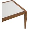 ΤΡΑΠΕΖΙ MEIR ΣΑΛΟΝΙΟΥ ΑΛΟΥΜΙΝΙΟΥ BAMBOO LOOK ΜΕ ΓΥΑΛΙ 100Χ58Χ46 HM5551.01