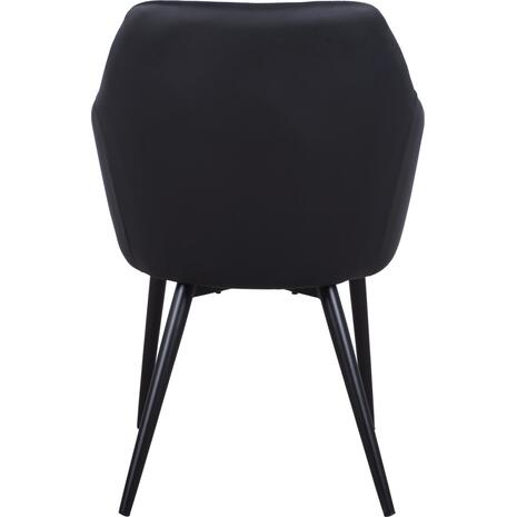 ΠΟΛΥΘΡΟΝΑΚΙ CHARLES HM8522.01 ΜΕ ΥΦΑΣΜΑ ΣΚΟΥΡΟ ΓΚΡΙ PU ΜΑΥΡΟ 57x63x83Υ εκ. (σετ 2 τεμαχίων)