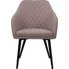 ΠΟΛΥΘΡΟΝΑΚΙ CHARLES HM8522.07 ΜΕ ΥΦΑΣΜΑ ΜΠΕΖ & PU ΜΠΕΖ 57x63x83Υ εκ.