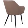 ΠΟΛΥΘΡΟΝΑΚΙ CHARLES HM8522.07 ΜΕ ΥΦΑΣΜΑ ΜΠΕΖ & PU ΜΠΕΖ 57x63x83Υ εκ.