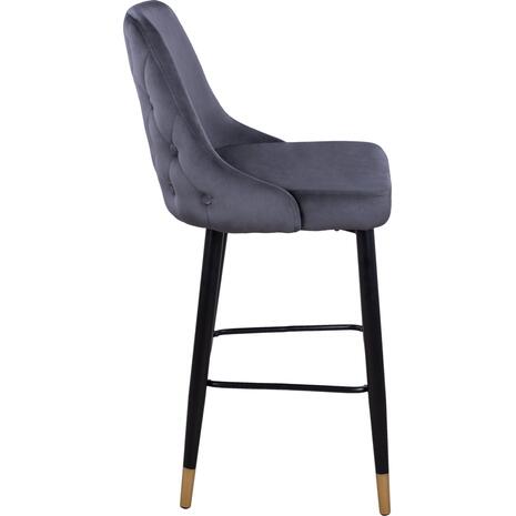 ΣΚΑΜΠΟ ΜΠΑΡ SERENITY HM8519.01 ΑΠΟ ΒΕΛΟΥΔΟ ΓΚΡΙ ΜΕ ΜΕΤΑΛΛΙΚΟ ΣΚΕΛΕΤΟ 51Χ57Χ110Υ εκ. (σετ 2 τεμαχίων)