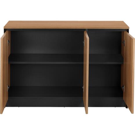 ΝΤΟΥΛΑΠΙ ΓΡΑΦΕΙΟΥ SUPREME HM2357 ΜΕΛΑΜΙΝΗ ΣΕ HONEY OAK & ΓΚΡΙ 120x40x80Υεκ.