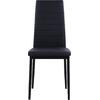 ΚΑΡΕΚΛΑ ΜΕΤΑΛΛΙΚΗ LADY HM0037.12 ΜΑΥΡΟ PU ΜΕΤΑΛΛΙΚΟ ΣΚΕΛΕΤΟ K/D 40x48x95 εκ. (σετ 4 τεμαχίων) (Μαύρο)