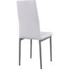 ΚΑΡΕΚΛΑ ΜΕΤΑΛΛΙΚΗ LADY HM0037.11 ΛΕΥΚΟ PU ΜΕΤΑΛΛΙΚΟ ΣΚΕΛΕΤΟ K/D 40x48x95Y εκ. (σετ 4 τεμαχίων)