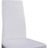 ΚΑΡΕΚΛΑ ΜΕΤΑΛΛΙΚΗ LADY HM0037.11 ΛΕΥΚΟ PU ΜΕΤΑΛΛΙΚΟ ΣΚΕΛΕΤΟ K/D 40x48x95Y εκ. (σετ 4 τεμαχίων)