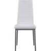 ΚΑΡΕΚΛΑ ΜΕΤΑΛΛΙΚΗ LADY HM0037.11 ΛΕΥΚΟ PU ΜΕΤΑΛΛΙΚΟ ΣΚΕΛΕΤΟ K/D 40x48x95Y εκ. (σετ 4 τεμαχίων)