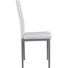 ΚΑΡΕΚΛΑ ΜΕΤΑΛΛΙΚΗ LADY HM0037.11 ΛΕΥΚΟ PU ΜΕΤΑΛΛΙΚΟ ΣΚΕΛΕΤΟ K/D 40x48x95Y εκ. (σετ 4 τεμαχίων)
