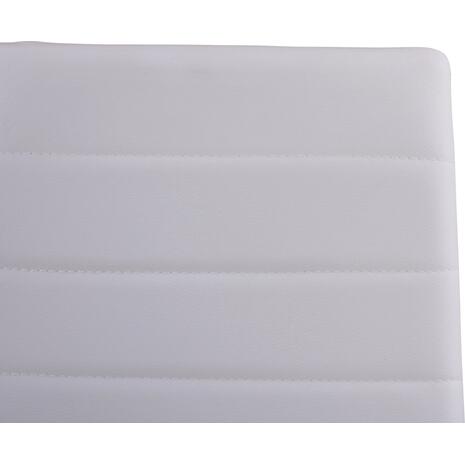 ΚΑΡΕΚΛΑ ΜΕΤΑΛΛΙΚΗ LADY HM0037.11 ΛΕΥΚΟ PU ΜΕΤΑΛΛΙΚΟ ΣΚΕΛΕΤΟ K/D 40x48x95Y εκ. (σετ 4 τεμαχίων)
