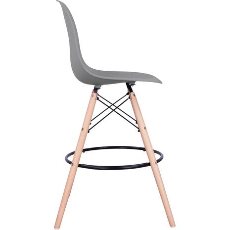 ΣΚΑΜΠΟ ΜΠΑΡ RENATA HM0173.10 ΓΚΡΙ 58x56x107Υ εκ. (σετ 4 τεμαχίων)