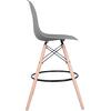 ΣΚΑΜΠΟ ΜΠΑΡ RENATA HM0173.10 ΓΚΡΙ 58x56x107Υ εκ. (σετ 4 τεμαχίων)
