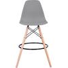 ΣΚΑΜΠΟ ΜΠΑΡ RENATA HM0173.10 ΓΚΡΙ 58x56x107Υ εκ. (σετ 4 τεμαχίων)