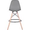 ΣΚΑΜΠΟ ΜΠΑΡ RENATA HM0173.10 ΓΚΡΙ 58x56x107Υ εκ. (σετ 4 τεμαχίων)