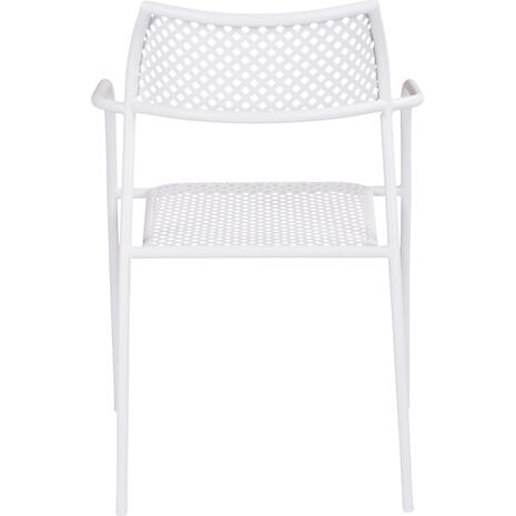 ΚΑΡΕΚΛΑ ΜΕΤΑΛΛΙΚΗ ΛΕΥΚΗ THETIS HM5173.12 55x57x79 cm