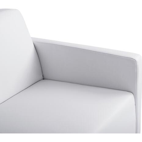 ΚΑΝΑΠΕΣ 2ΘΕΣΙΟΣ NELLIE HM3159.22 ΜΕ ΛΕΥΚΟ PU 113x71x71Υ εκ.