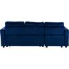 ΚΑΝΑΠΕΣ ΓΩΝΙΑ ΚΡΕΒΑΤΙ WAYNE 224x147x85Υεκ. HM3028.18 ΒΕΛΟΥΔΟ ΜΠΛΕ