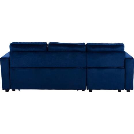 ΚΑΝΑΠΕΣ ΓΩΝΙΑ ΚΡΕΒΑΤΙ WAYNE 224x147x85Υεκ. HM3028.18 ΒΕΛΟΥΔΟ ΜΠΛΕ