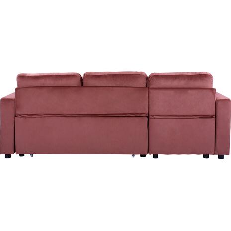 ΚΑΝΑΠΕΣ ΓΩΝΙΑ ΚΡΕΒΑΤΙ WAYNE 224x147x85Υεκ. HM3028.12 ΒΕΛΟΥΔΟ ΣΑΠΙΟ ΜΗΛΟ (Σάπιο Μήλο)