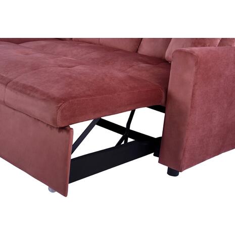 ΚΑΝΑΠΕΣ ΓΩΝΙΑ ΚΡΕΒΑΤΙ WAYNE 224x147x85Υεκ. HM3028.12 ΒΕΛΟΥΔΟ ΣΑΠΙΟ ΜΗΛΟ (Σάπιο Μήλο)