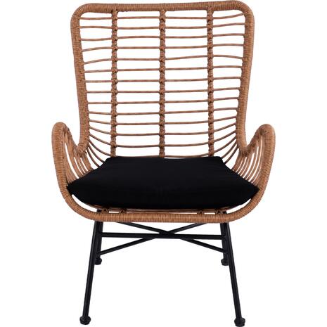 ΠΟΛΥΘΡΟΝΑ ΜΕΤΑΛΛΙΚΗ CONAL ΜΕ ΜΑΞΙΛΑΡΙ HM5704 ΜΕ WICKER ΜΠΕΖ 71Χ76Χ95Υ εκ.