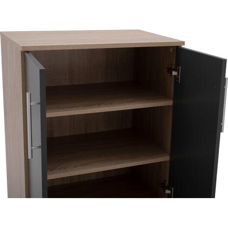 ΠΑΠΟΥΤΣΟΘΗΚΗ ΝΤΟΥΛΑΠΙ ΞΥΛΙΝΗ EMERIE HM2206.04 SONAMA-ΓΚΡΙ 60X40,5X80 εκ.