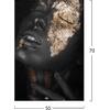 ΠΙΝΑΚΑΣ ΚΑΜΒΑΣ DARK SKINNED GIRL WITH GOLD MAKEUP HM7196.01 50X3X70 εκ.