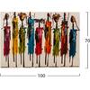ΠΙΝΑΚΑΣ ΚΑΜΒΑΣ COLORFUL AFRICAN ART HM7197.02 100X3X70 εκ.