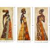 ΠΙΝΑΚΑΣ ΤΡΙΠΤΥΧΟ MDF AFRICAN STYLE WOMEN HM7204.03 60X0,3X50 εκ.