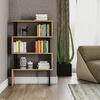 ΒΙΒΛΙΟΘΗΚΗ INGRID ΚΑΡΥΔΙ ΜΕ ΜΑΥΡΟ ΣΚΕΛΕΤΟ HM8867.01 80x22x128 εκ.