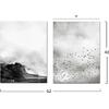 ΠΙΝΑΚΑΣ ΔΙΠΤΥΧΟ MDF BLACK & WHITE NATURE HM7203.01 60x40x2,7  εκ.