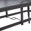 ΤΡΑΠΕΖΙ BRUNO 150X90Χ75Υεκ. ΜΕΤΑΛΛΙΚΟ ΟΡΘΟΓΩΝΙΟ ΓΚΡΙ ΜΕ ΤΡΥΠΑ ΟΜΠΡΕΛΑΣ Φ38  HM5145.11