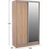ΝΤΟΥΛΑΠΑ ΣΥΡΟΜΕΝΗ ADLER ΜΕΛΑΜΙΝΗΣ 120x60x220Yεκ. ΔΙΦΥΛΛΗ SONAMA ΜΕ ΚΑΘΡΕΠΤΗ HM2460.01