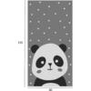 ΠΑΙΔΙΚΟ ΧΑΛΙ ΜΕ ΚΡΟΣΙΑ ΣΕΙΡΑ KIDDER HM7678.14 PANDA ΓΚΡΙ 80Χ150 εκ.