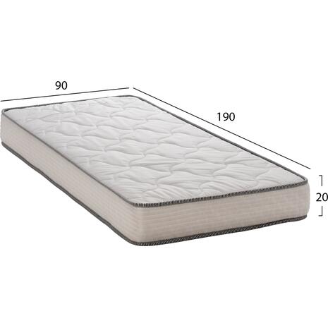 ΣΤΡΩΜΑ DREAMTOPIA ΣΕΙΡΑ RELIEF HM653.90 BONNELL SPRING 90x190x20Y εκ.