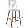 ΣΚΑΜΠΟ ΜΠΑΡ VANESSA HM9300.01 ΛΕΥΚΟ ΜΕΣΑΙΟΥ ΥΨΟΥΣ 43x45x97Υεκ. (σετ 2 τεμαχίων)