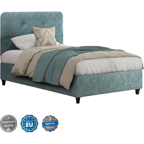 ΚΡΕΒΑΤΙ DOLORES ΑΠΟ ΥΦΑΣΜΑ LIGHT GREEN HM649.27 ΓΙΑ ΣΤΡΩΜΑ 90x200 εκ.