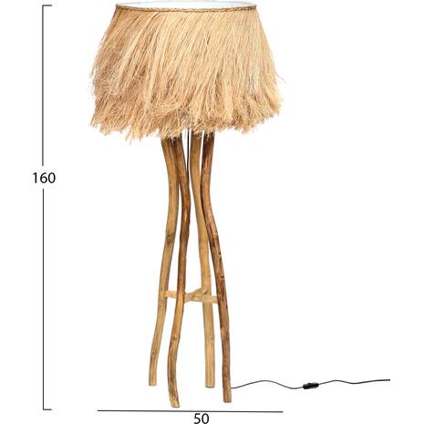 ΦΩΤΙΣΤΙΚΟ ΔΑΠΕΔΟΥ ΜΕ ΞΥΛΟ ΤΕΑΚ ΚΑΙ ΙΝΕΣ ΑΜΠΑΚΑ ΣΕ ΦΥΣΙΚΟ ΧΡΩΜΑ 50x50x160Yεκ.HM7758