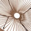 ΠΟΛΥΘΡΟΝΑ ACAPULCO Τ. ΦΩΛΙΑ ΜΕΤΑΛΛΟ ΜΑΥΡΟ ΜΕ TWISTED WICKER HM5871.01 70x73x79 εκ.