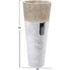 ΝΙΠΤΗΡΑΣ ΜΑΡΜΑΡΙΝΟΣ CONE SINK CREME WHITE Φ40x90Y εκ.HM7808.02