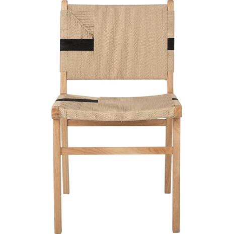 ΚΑΡΕΚΛΑ RUBBERWOOD ΚΑΙ ΣΧΟΙΝΙ ΣΕ ΦΥΣΙΚΟ RUSTIC 50x60x88Yεκ.HM9323.01 (σετ 2 τεμαχίων)