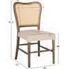ΚΑΡΕΚΛΑ ΤΟΟΝ ΞΥΛΟ RATTAN ΥΦΑΣΜΑ HM9406.04 47x52x91,5Υεκ.