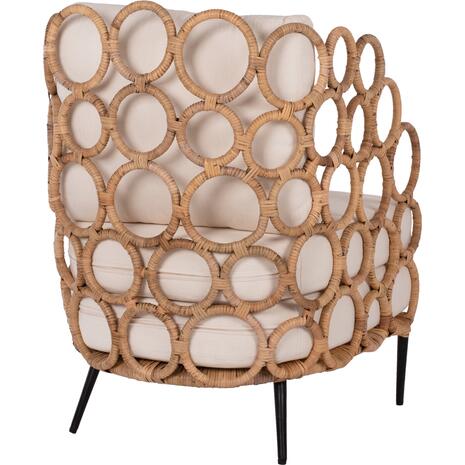 ΠΟΛΥΘΡΟΝΑ RINGER HM9341 ΑΠΟ RATTAN-ΜΕΤΑΛΛΟ ΦΥΣΙΚΟ ΧΡΩΜΑ 65x69x86Y εκ. (Διάφορα χρώματα)