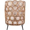 ΠΟΛΥΘΡΟΝΑ RINGER HM9341 ΑΠΟ RATTAN-ΜΕΤΑΛΛΟ ΦΥΣΙΚΟ ΧΡΩΜΑ 65x69x86Y εκ. (Διάφορα χρώματα)
