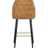 ΣΚΑΜΠΟ BAR ALONZO ΞΥΛΙΝΟ HM9281.19 ΧΡΥΣΟ T. NUBUK 50x62x108,5Υεκ.