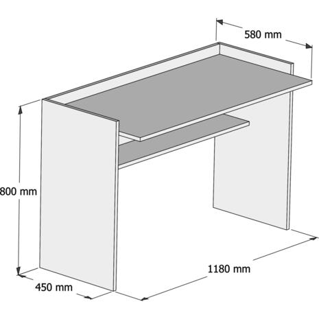 ΓΡΑΦΕΙΟ ΜΕΛΑΜΙΝΗΣ SONAMA ΛΕΥΚΟ 118x58x80Υεκ.HM9227.12