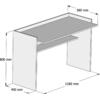 ΓΡΑΦΕΙΟ ΜΕΛΑΜΙΝΗΣ ΛΕΥΚΟ CLASSIKER 118x58x80Υεκ.HM9227.11
