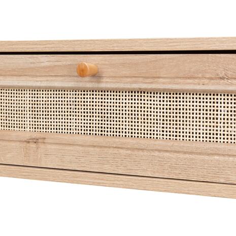 ΤΡΑΠΕΖΙ ΣΑΛΟΝΙΟΥ ΜΕΛΑΜΙΝΗΣ COLM RATTAN HM9224.11 ΣΕ ΦΥΣΙΚΟ ΧΡΩΜΑ 110x59x39,5Yεκ.
