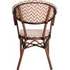 ΠΟΛΥΘΡΟΝΑ BAMBOO LOOK HM5861.03 ΚΑΦΕ-ΛΕΥΚΟ 58.5x58x82Υεκ.