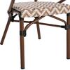 ΠΟΛΥΘΡΟΝΑ BAMBOO LOOK HM5861.03 ΚΑΦΕ-ΛΕΥΚΟ 58.5x58x82Υεκ.