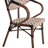 ΠΟΛΥΘΡΟΝΑ BAMBOO LOOK HM5861.03 ΚΑΦΕ-ΛΕΥΚΟ 58.5x58x82Υεκ.